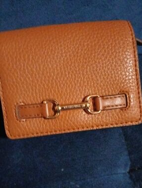 Michael Kors Brown Leather Wallet with Gold Hardware